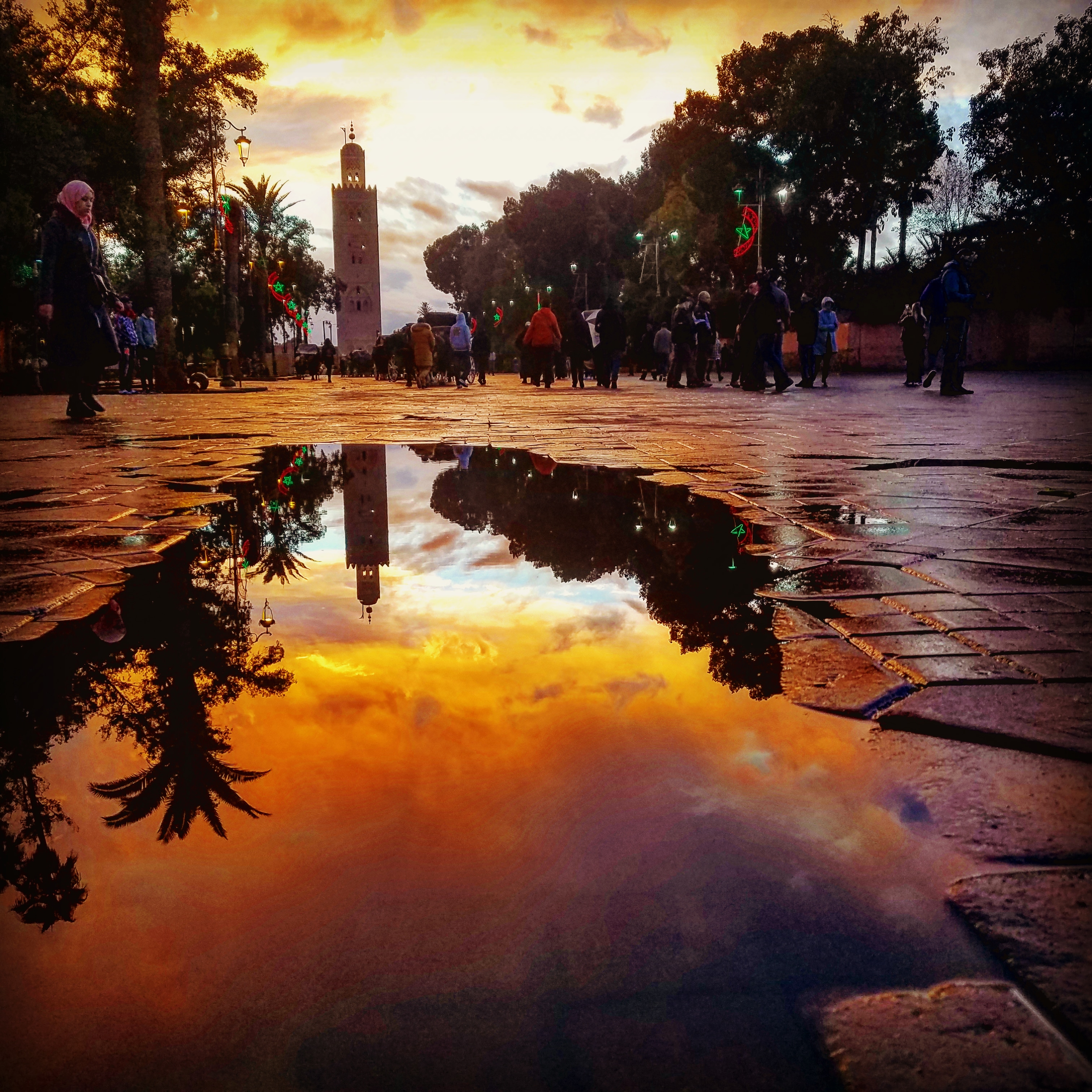 Koutoubia Mosque at sunset, Marrakech